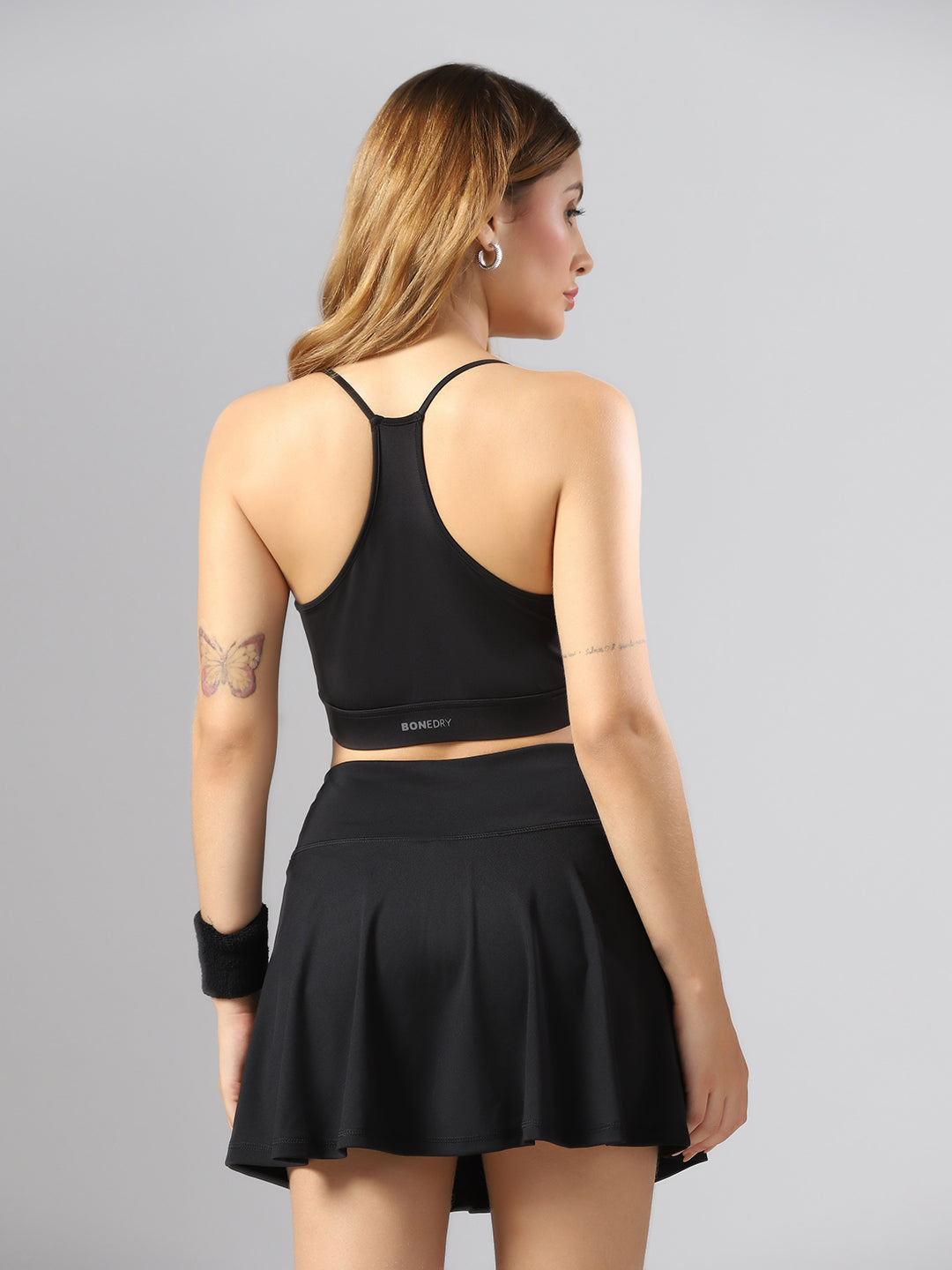 BoneDry Medium Support Beginner Sports Bra - Black