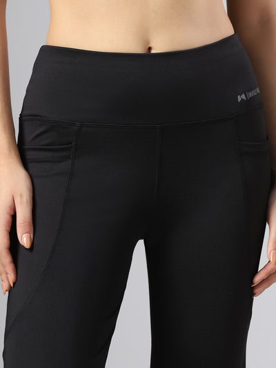 Bone-Dry High Rise Workout Flare Pant - Black