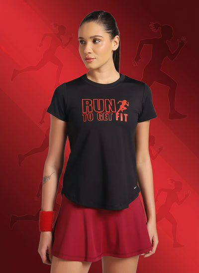 Workout Longline T-shirt - RUN Print!