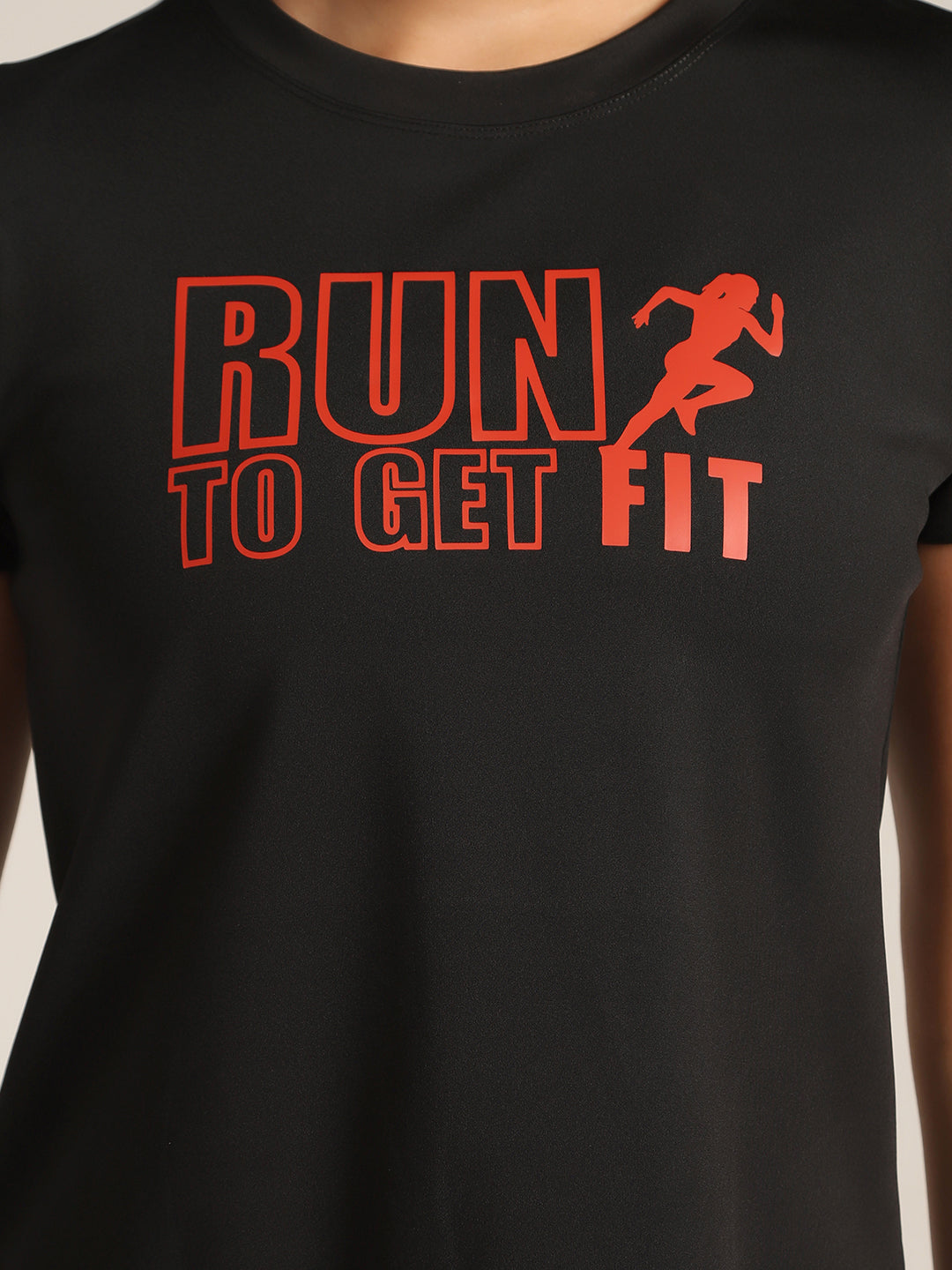 Workout Longline T-shirt - RUN Print!