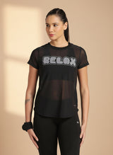 All Mesh T-shirt – Black Relax (Reflective)