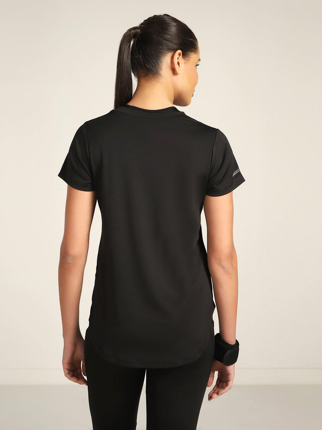 Workout Longline T-shirt - Reflective RUN Print!