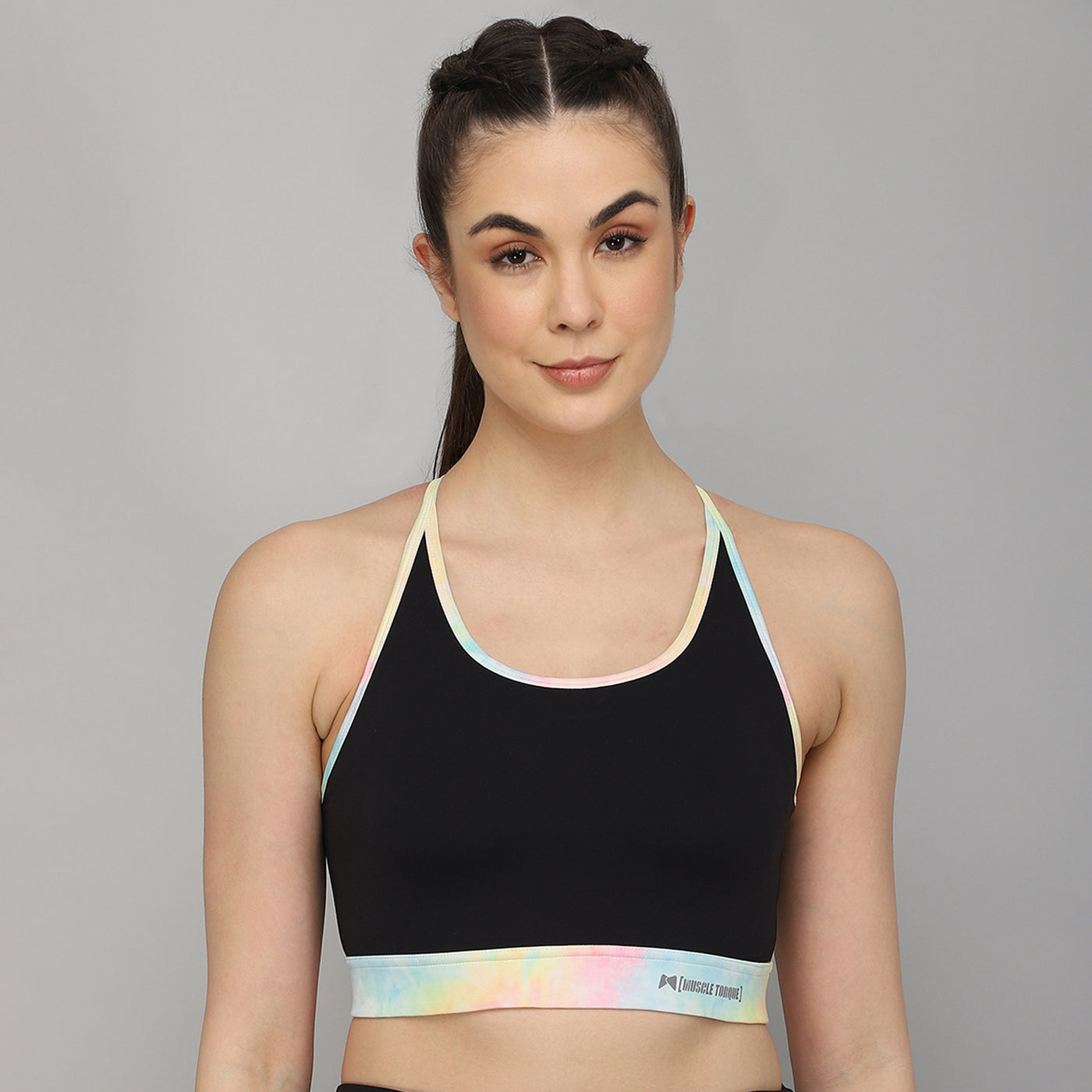 High Impact Multi Strap Sports Bra - Multicolour