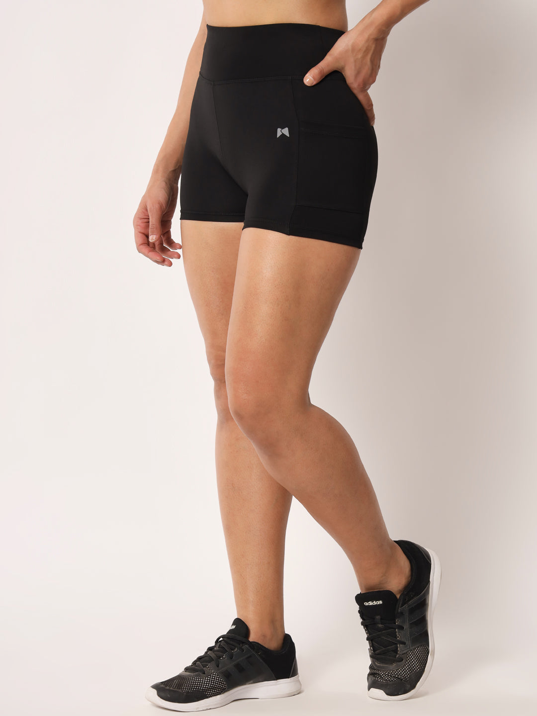 High Waist Cycling Shorts – Black