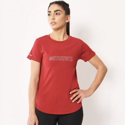 Combo of two Basic Strength T-shirts – Black & Maroon