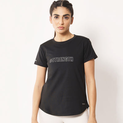 Longline T-shirt – Black