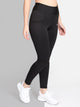 Side Pocket Medium Waist Tight – Solid Black