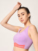 High Impact Cross Hook Sports Bra – Purple