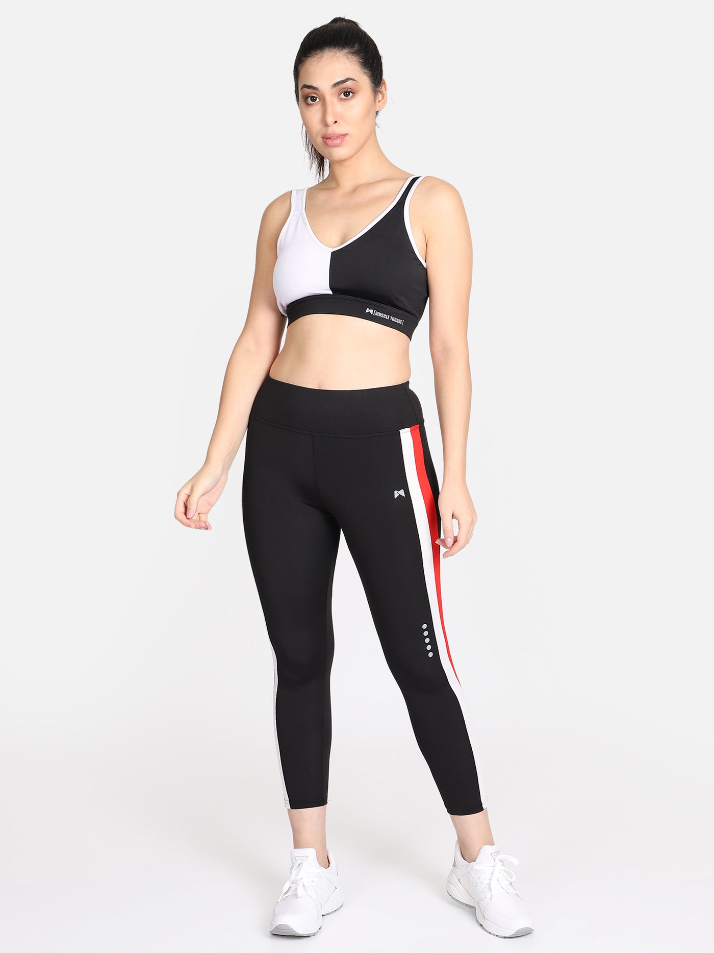Side Strips Workout Tight – Black