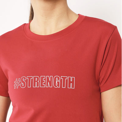 Combo of two Basic Strength T-shirts – Peach & Maroon