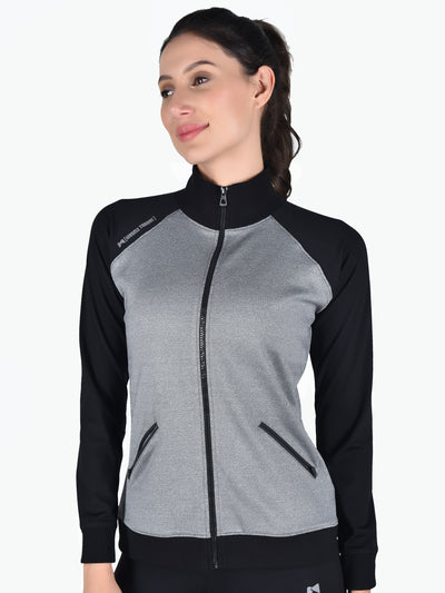 Bone Dry Zipper Pocket Sweatshirt – Grey & Black