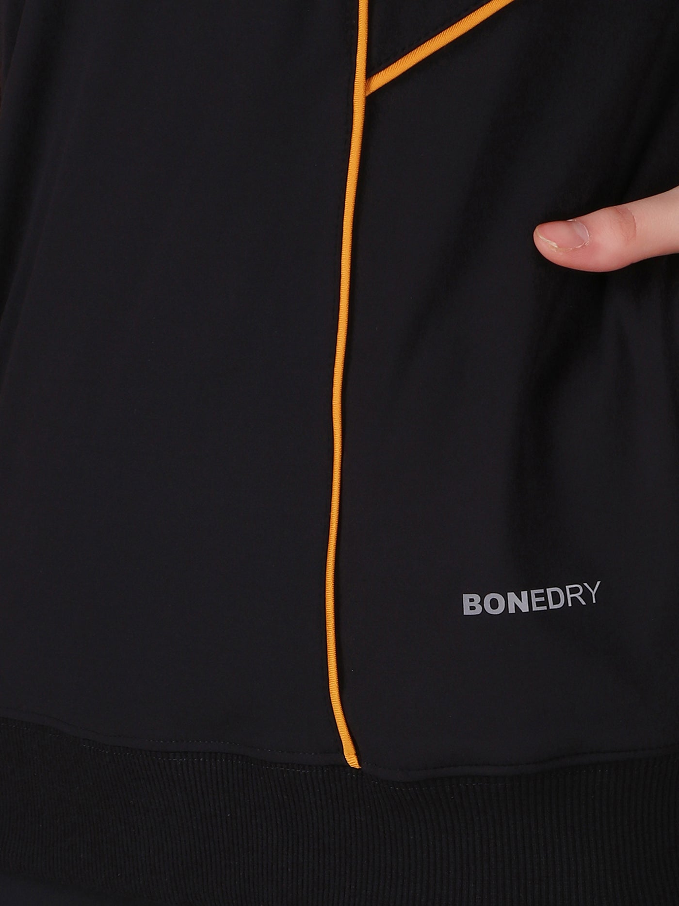 Bone Dry Yellow Style Line Sweatshirt – Black